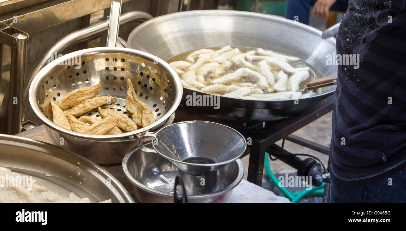 Thai street food market, photo taken in Thailand Stock Photo - Alamy