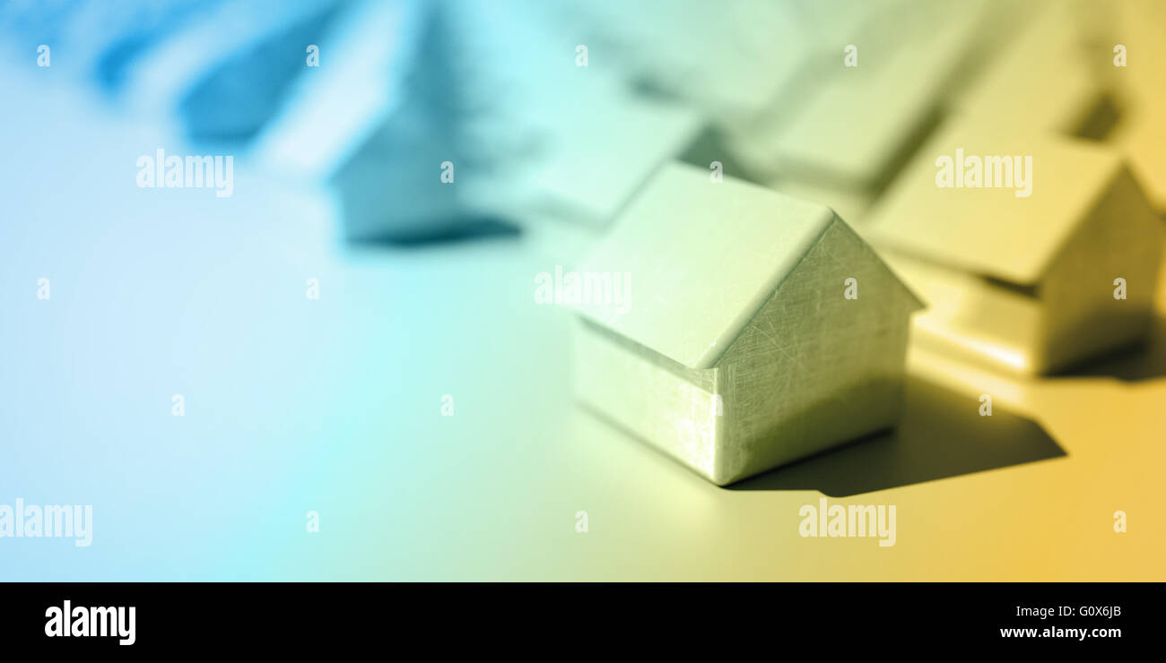 Home and property concepts, 3d background Stock Photo Alamy