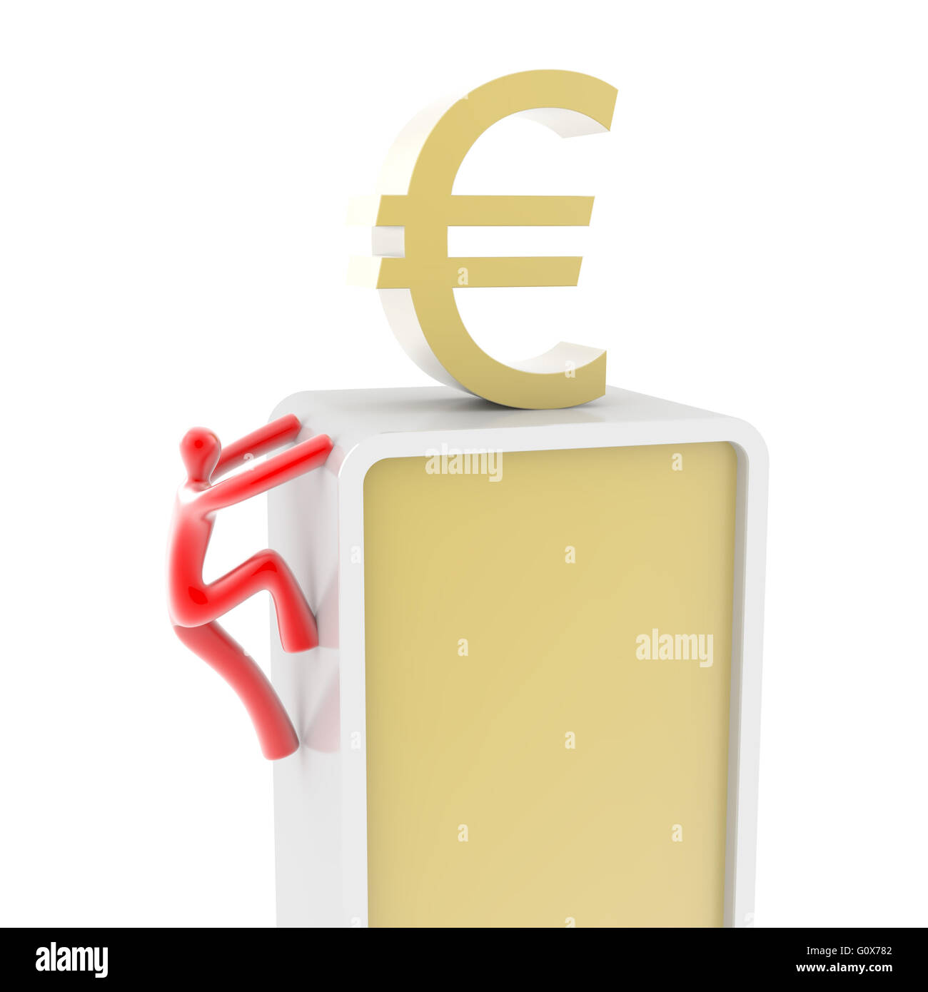 Euro symbol isolated on white Stock Photo - Alamy