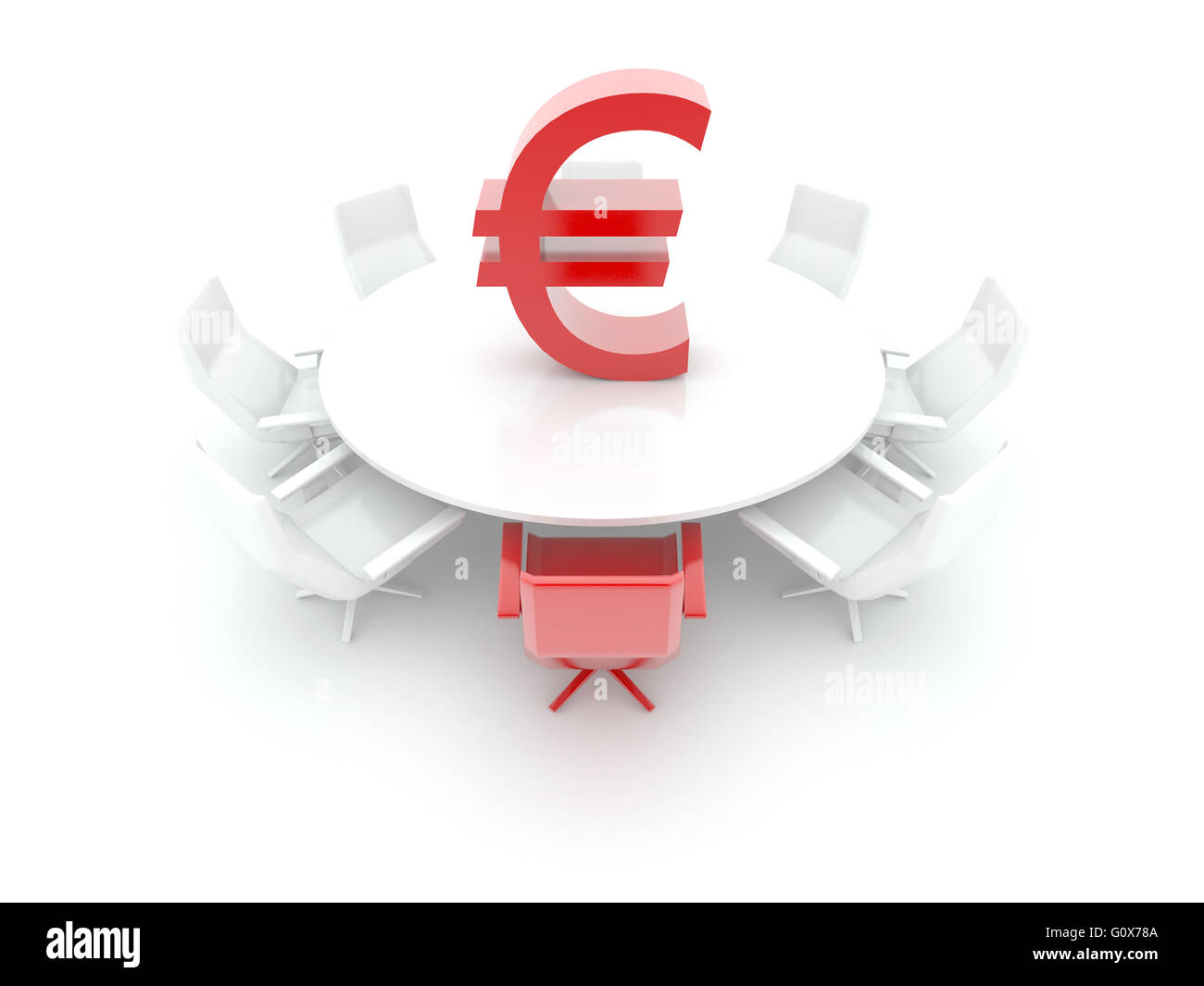Euro symbol isolated on white Stock Photo - Alamy