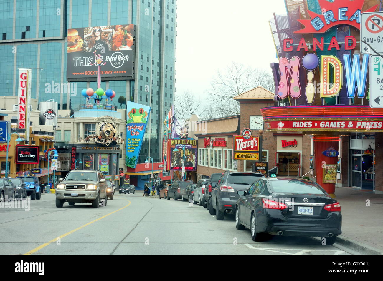Downtown Niagara Falls, Canada Stock Photo 103840033 Alamy