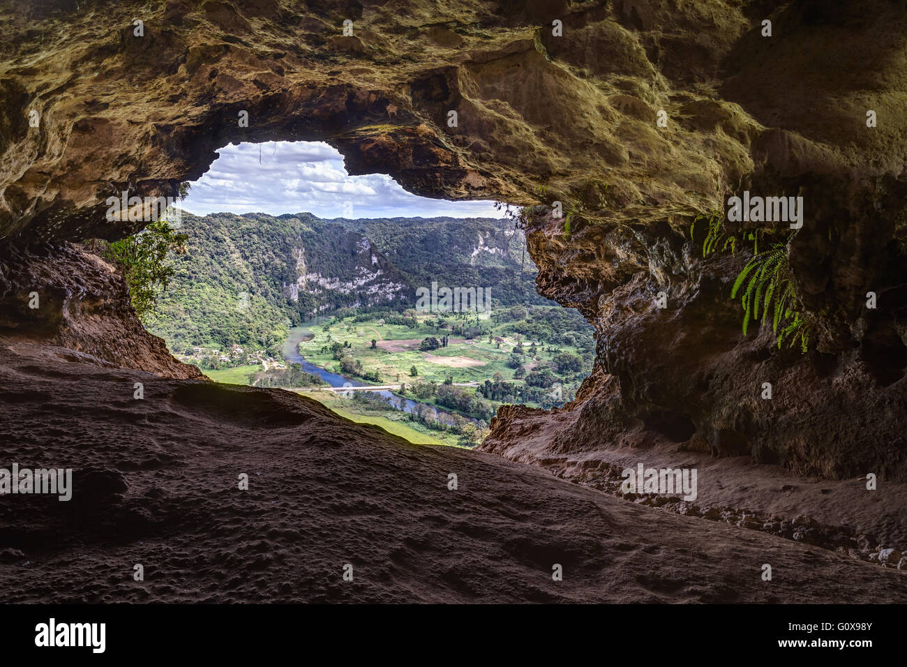 Cueva Ventana - Window Cave in Puerto Rico Stock Photo