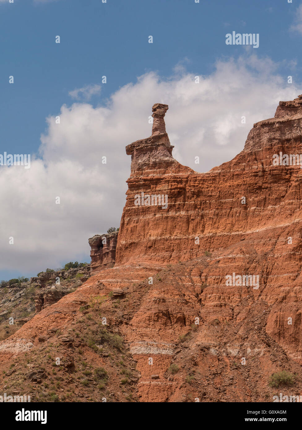 Hoodoo on Capitol Peak, Lighthouse Trail, Palo Duro Canyon State Park