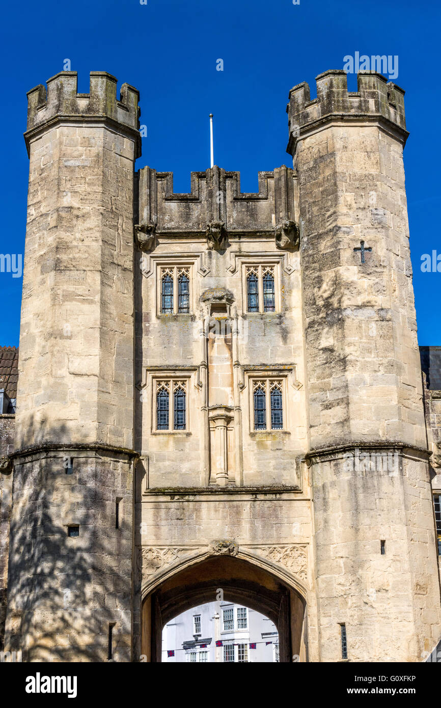 England Somerset Wells The Eye gate to the Palace