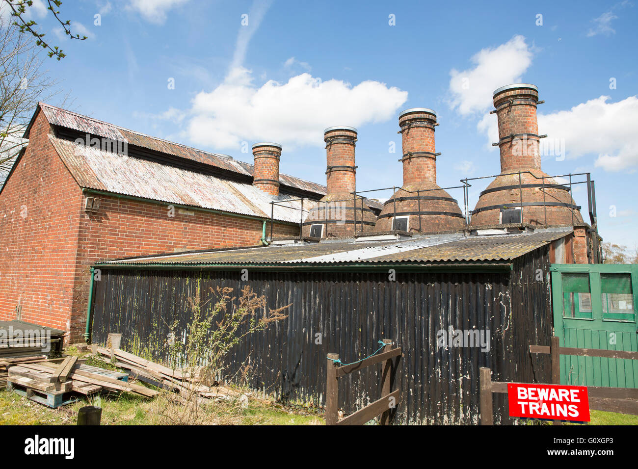 Twyford Waterworks part museum and part working pumping station. It has been extracting, softening and suppling for 100 years. Stock Photo