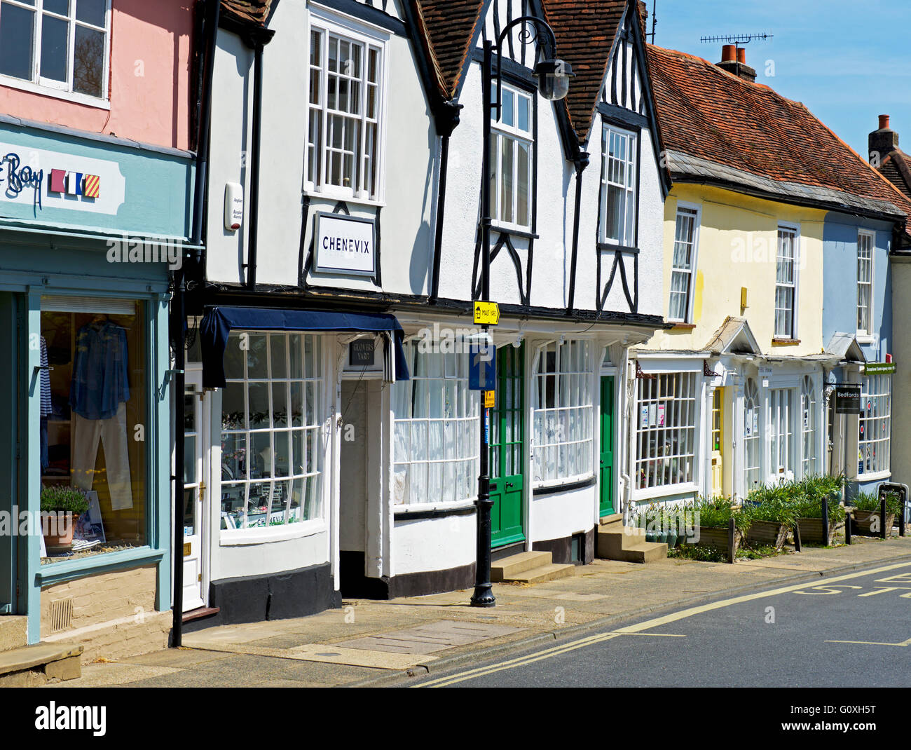 Market Hill, Woodbridge, Suffolk, England UK Stock Photo Alamy