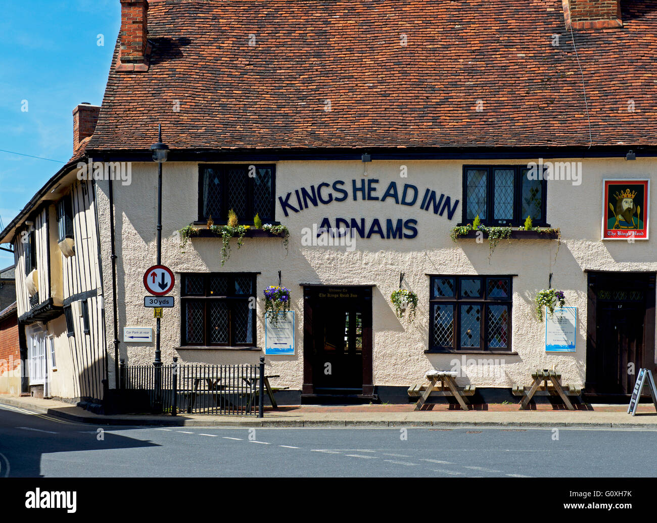 The Kings Head Inn, Market Square, Woodbridge, Suffolk, England UK