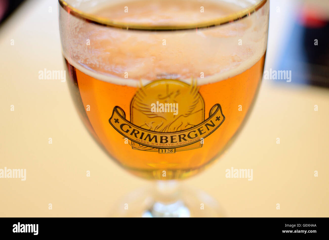 Grimbergen, beer hi-res stock photography and images - Alamy