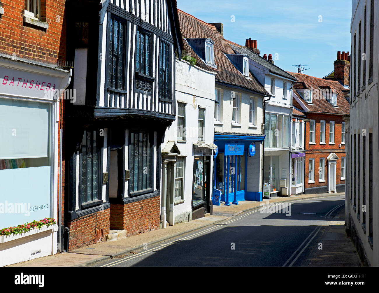 Church Street in in Woodbridge, Suffolk, England UK Stock Photo Alamy