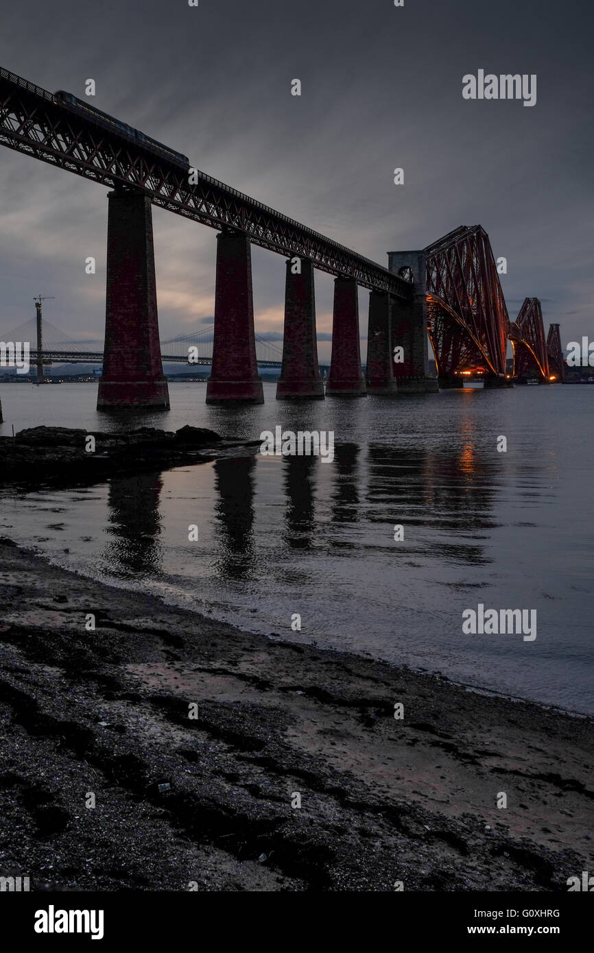 Shot bridge over river sunset hi-res stock photography and images - Alamy