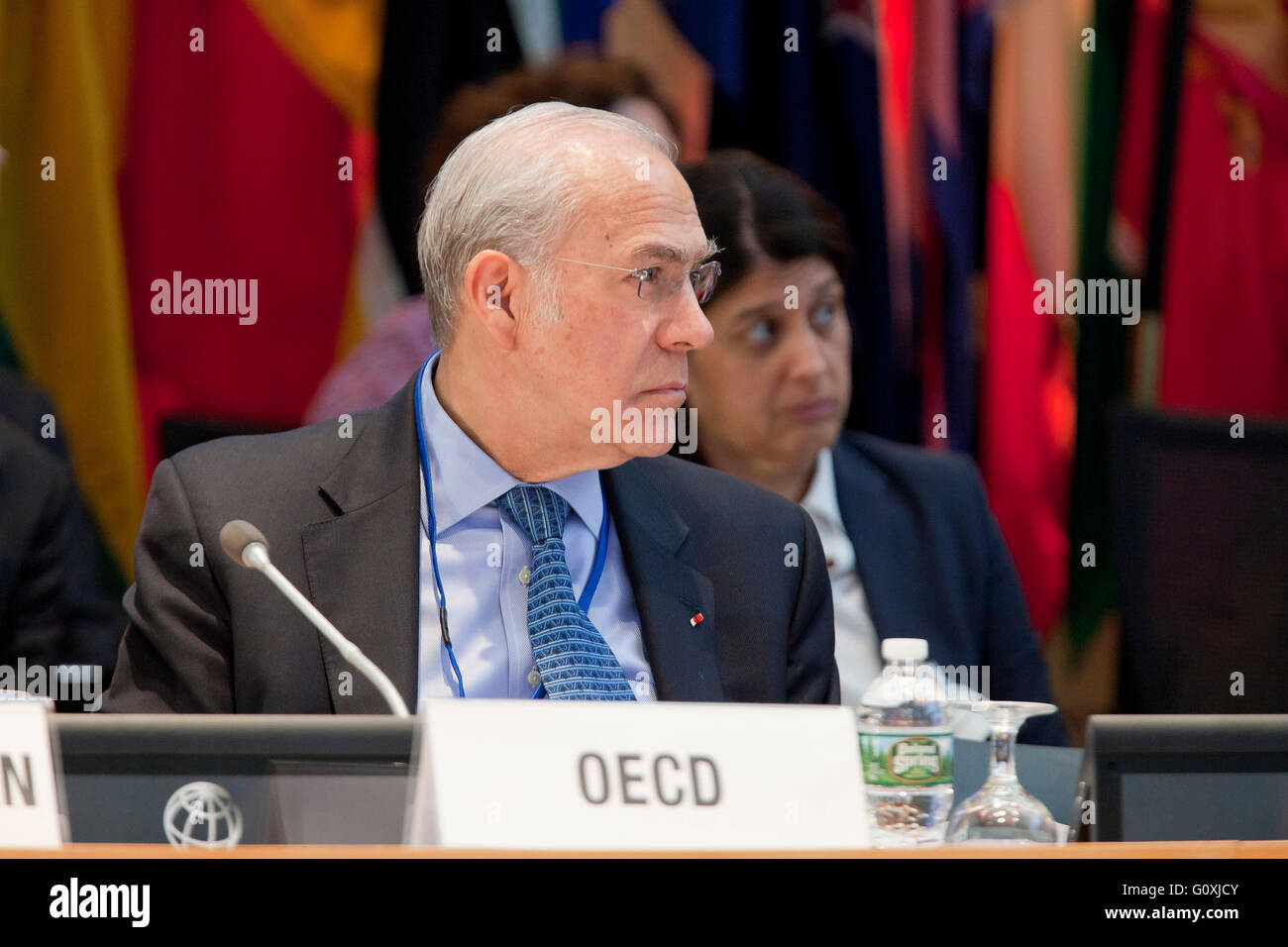 Jose Angel Gurria, Secretary-General of the OECD - April 14, 2016, The World Bank Group, Washington, DC USA Stock Photo