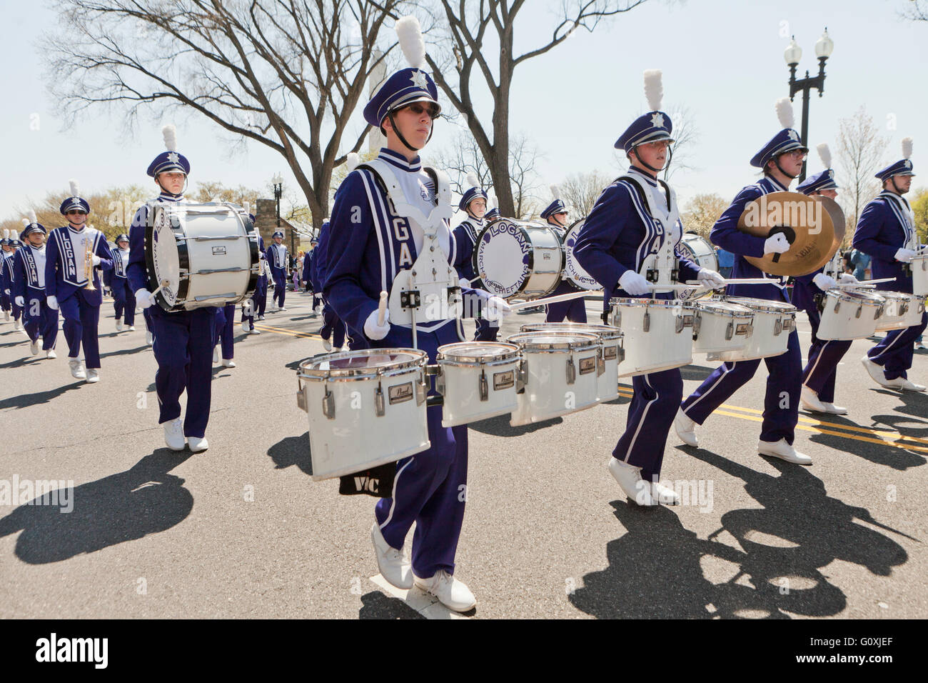 High school marching band at 2016 National Cherry Blossom Festival