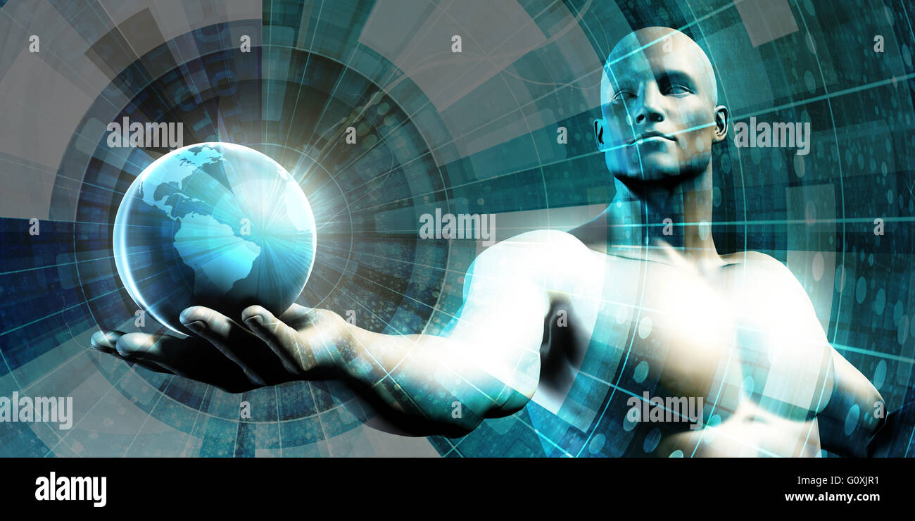 Digital Data Abstract as a Technology Concept Stock Photo
