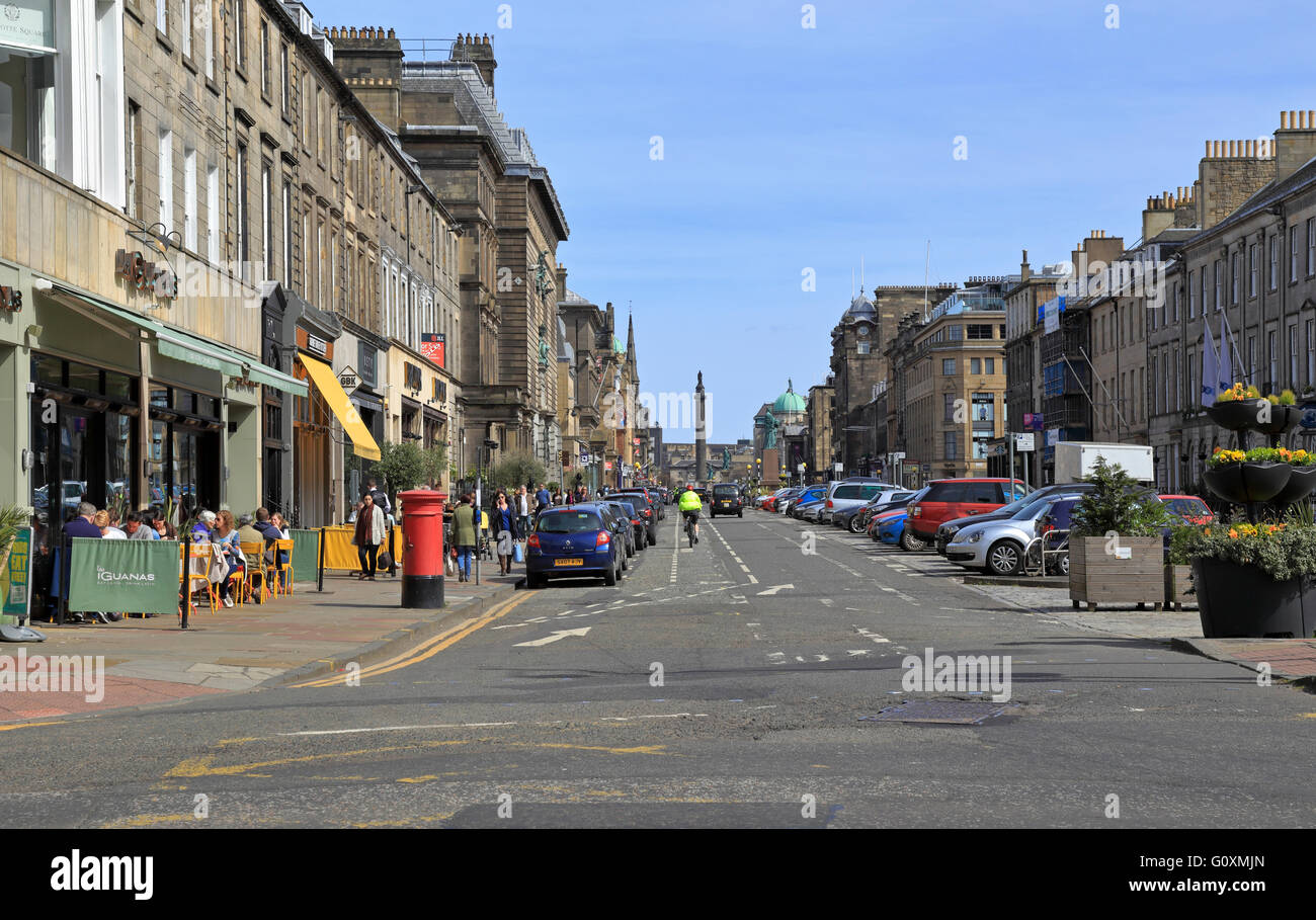 George Street, Edinburgh, Scotland, UK. Stock Photo