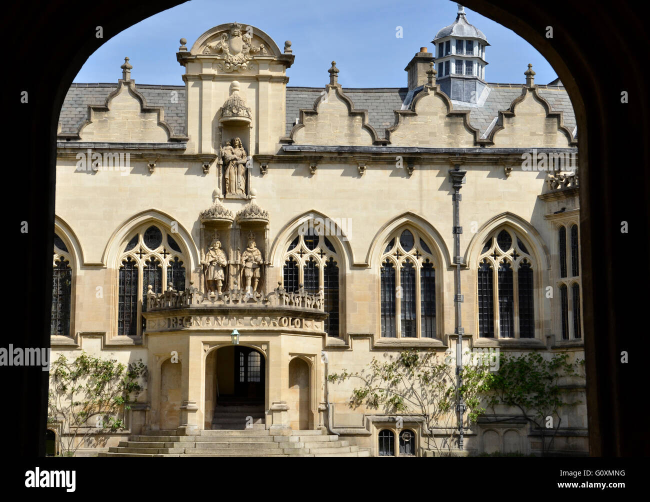 The front quadrangle of Oriel College, Oxford, England Stock Photo Alamy