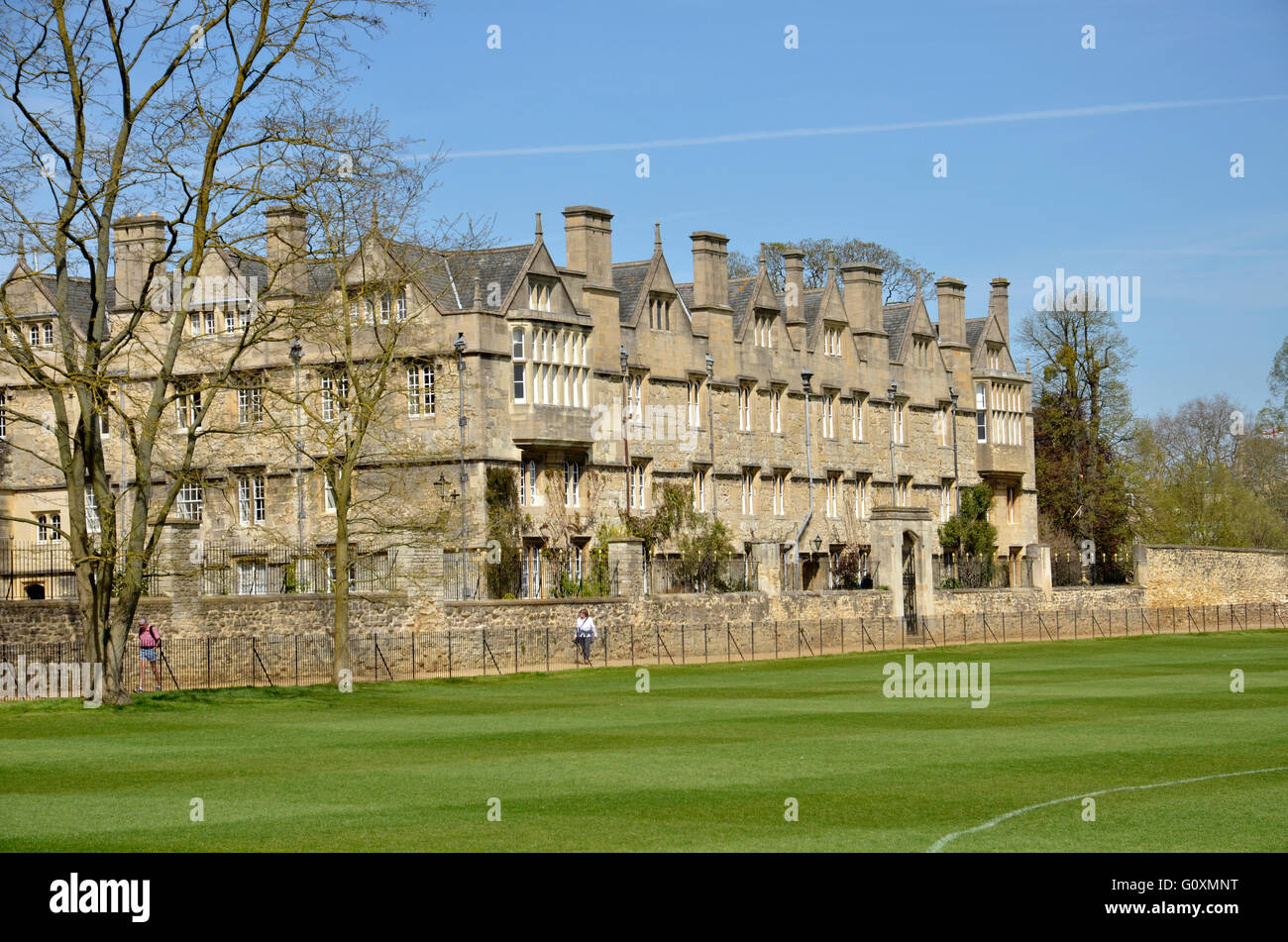 Merton College, part of Oxford University in Oxford, England Stock ...