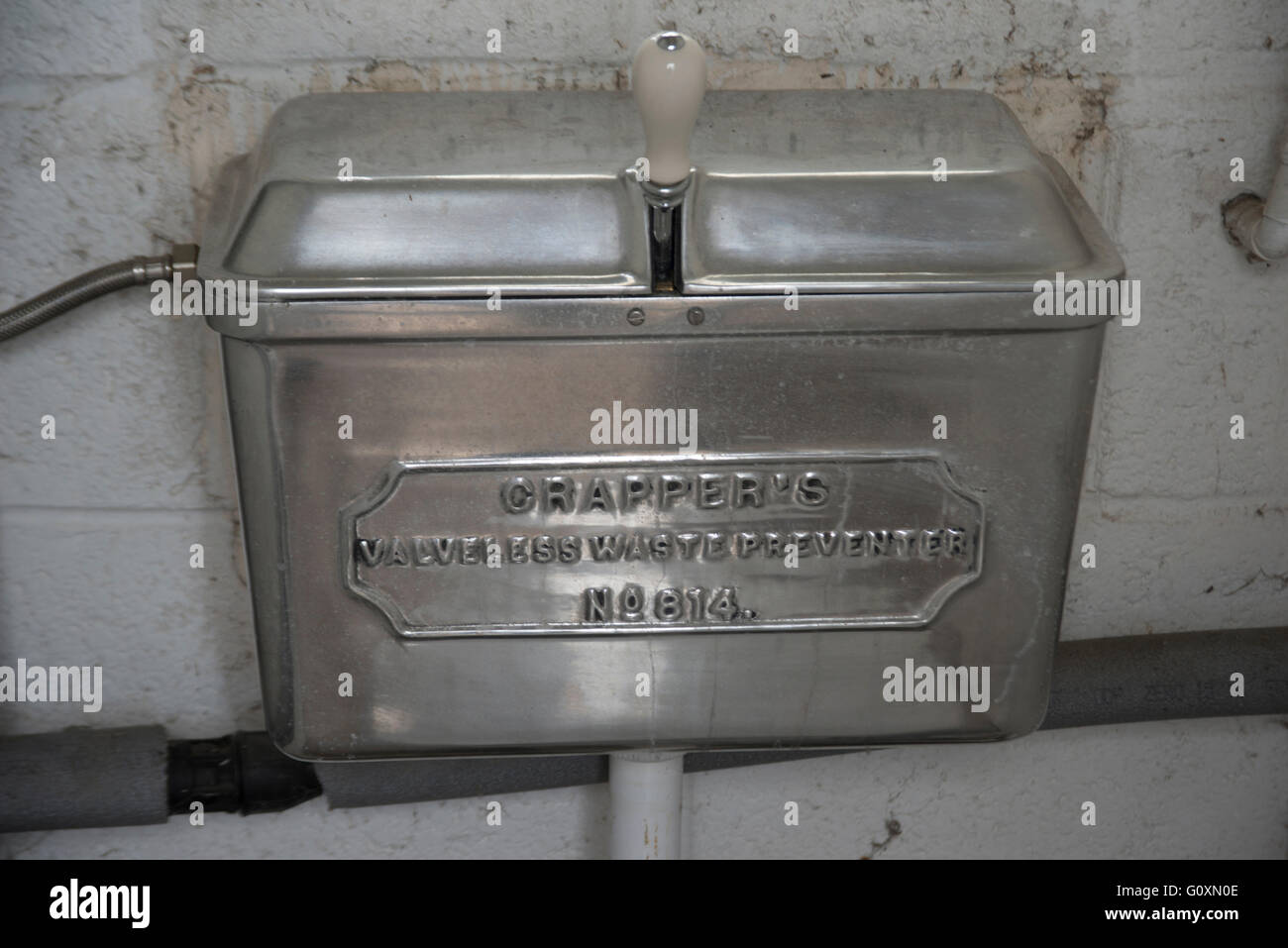 Old style toilet cistern from the Thomas Crapper Collection, Stratford ...