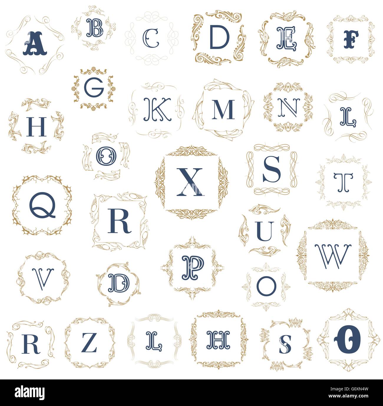 Monogram logo template Stock Vector Image & Art Alamy