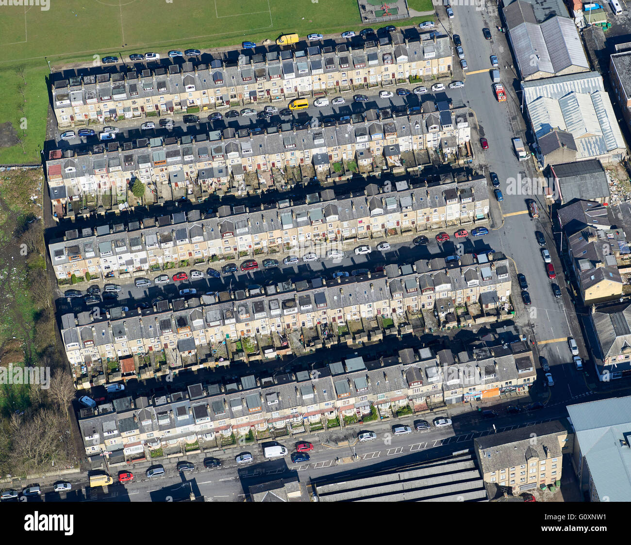 Terrace Housing, Bradford Northern England, UK Stock Photo Alamy