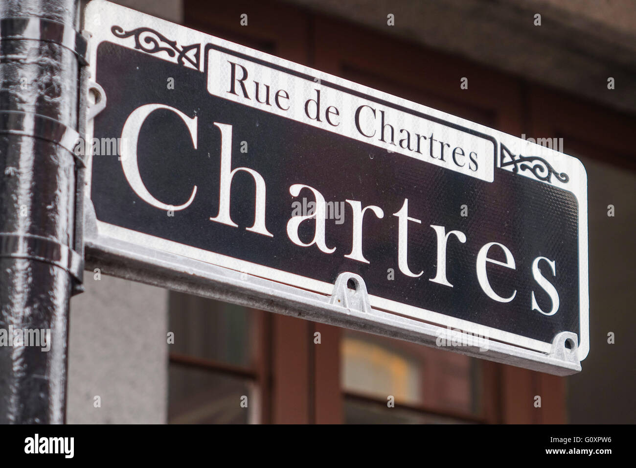 Street signs in New Orleans French Quarter Stock Photo Alamy