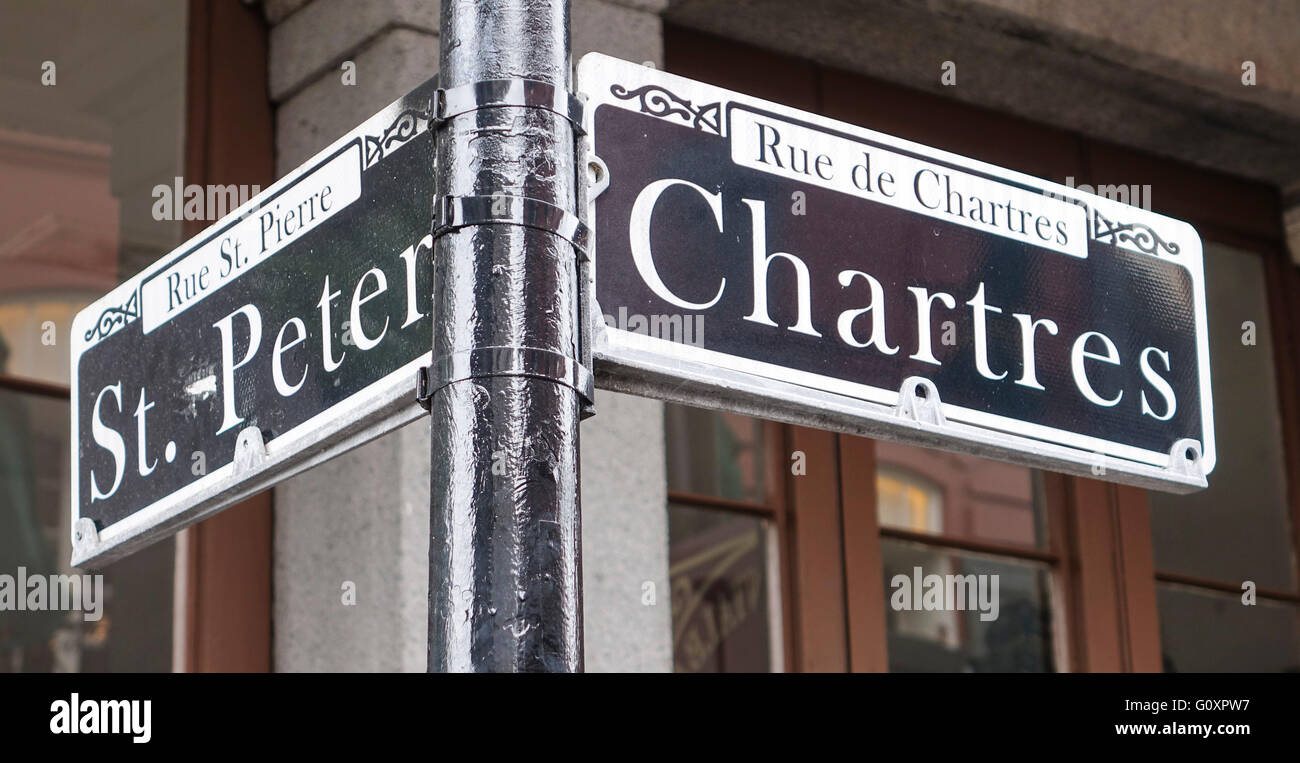 Street signs in New Orleans French Quarter NEW ORLEANS, LOUISIANA