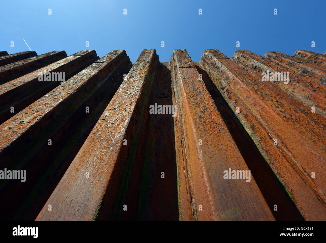 Rusty seal wall Stock Photo Alamy
