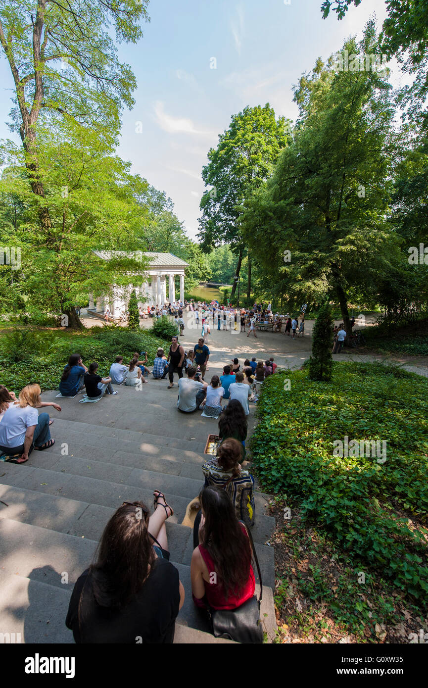 Łazienki Park in Warsaw, Warszawa Stock Photo - Alamy