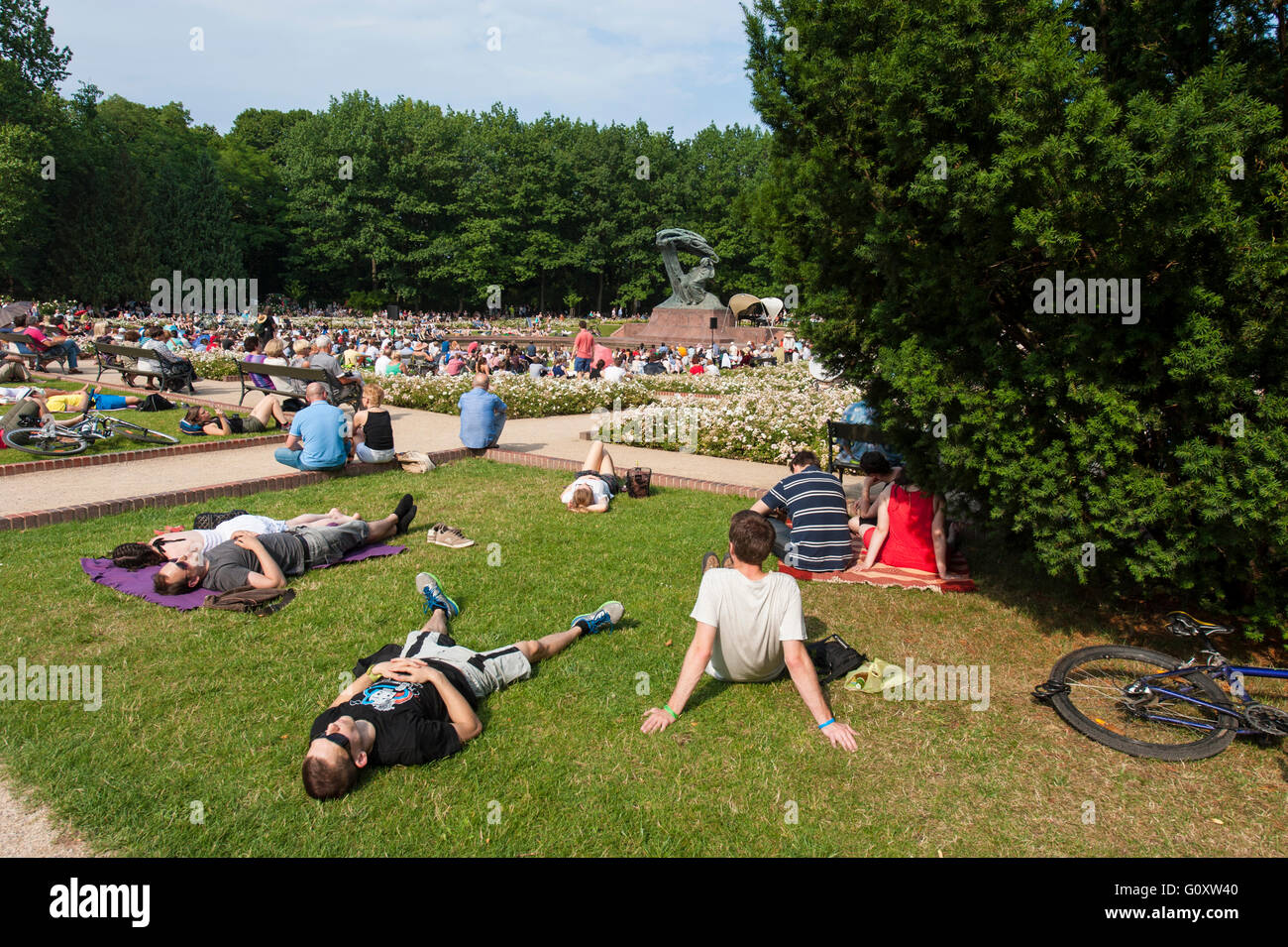 Łazienki Park in Warsaw, Warszawa Stock Photo - Alamy