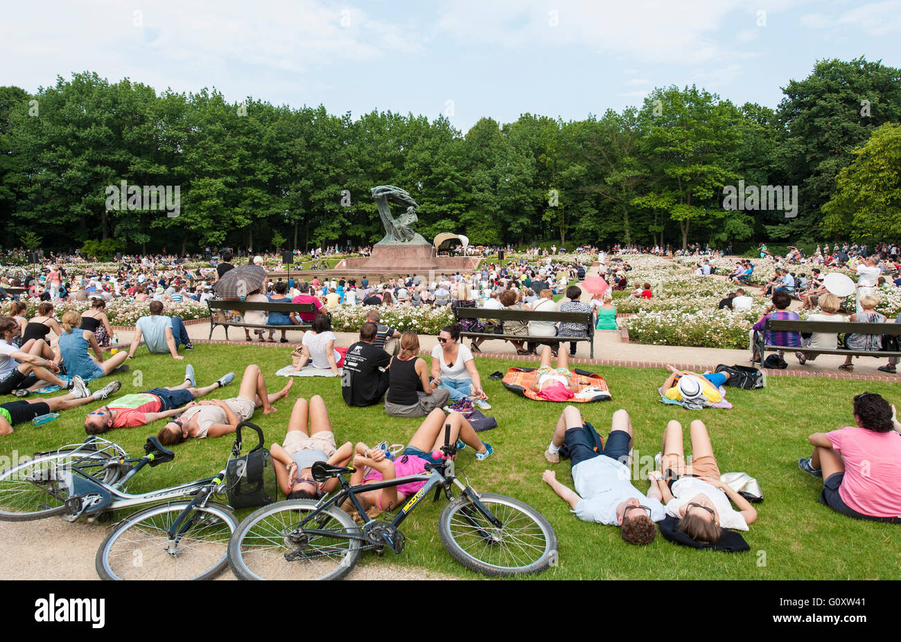 Łazienki Park in Warsaw, Warszawa Stock Photo - Alamy