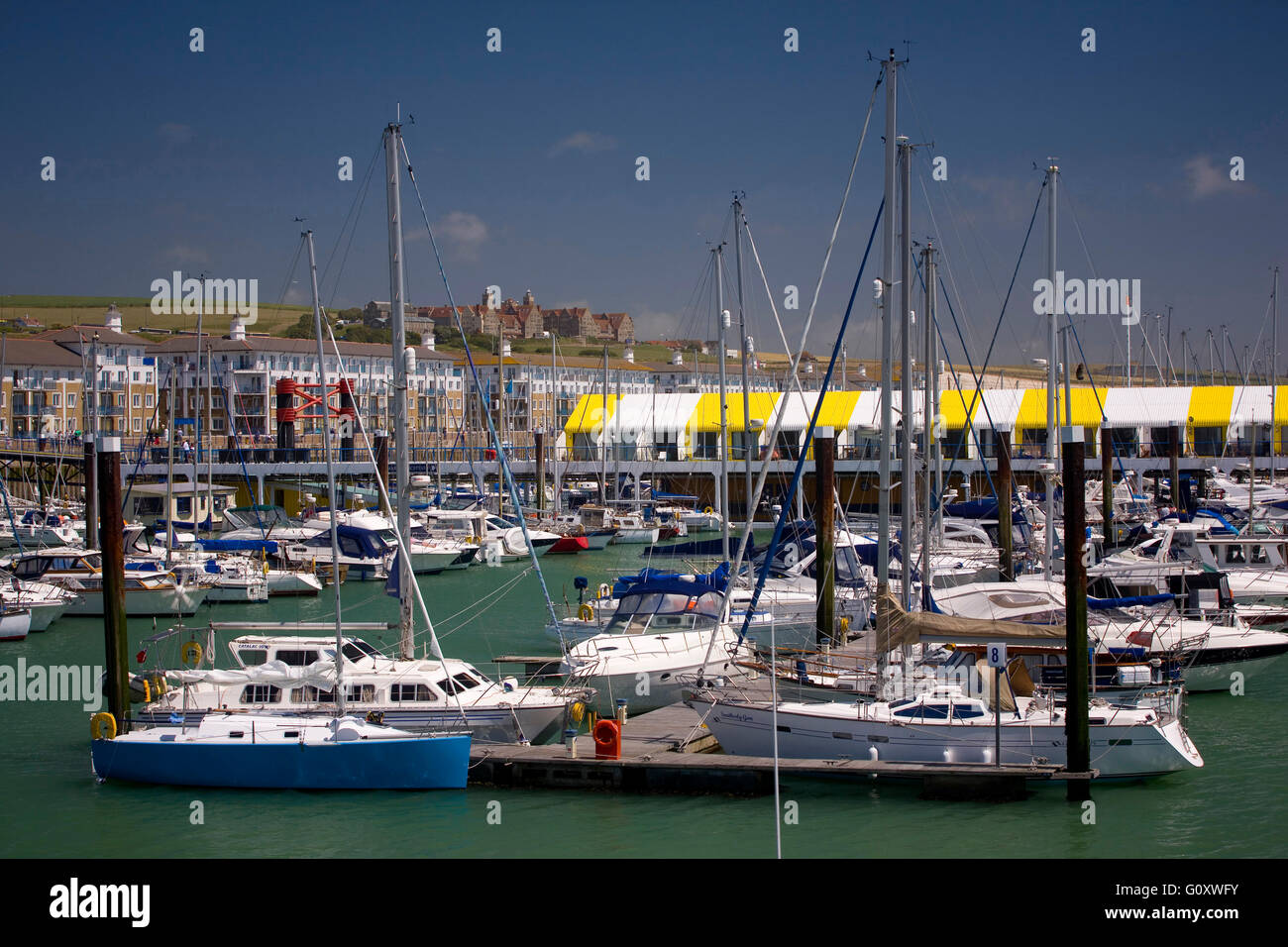 Brighton Marina and Roedean School Stock Photo - Alamy