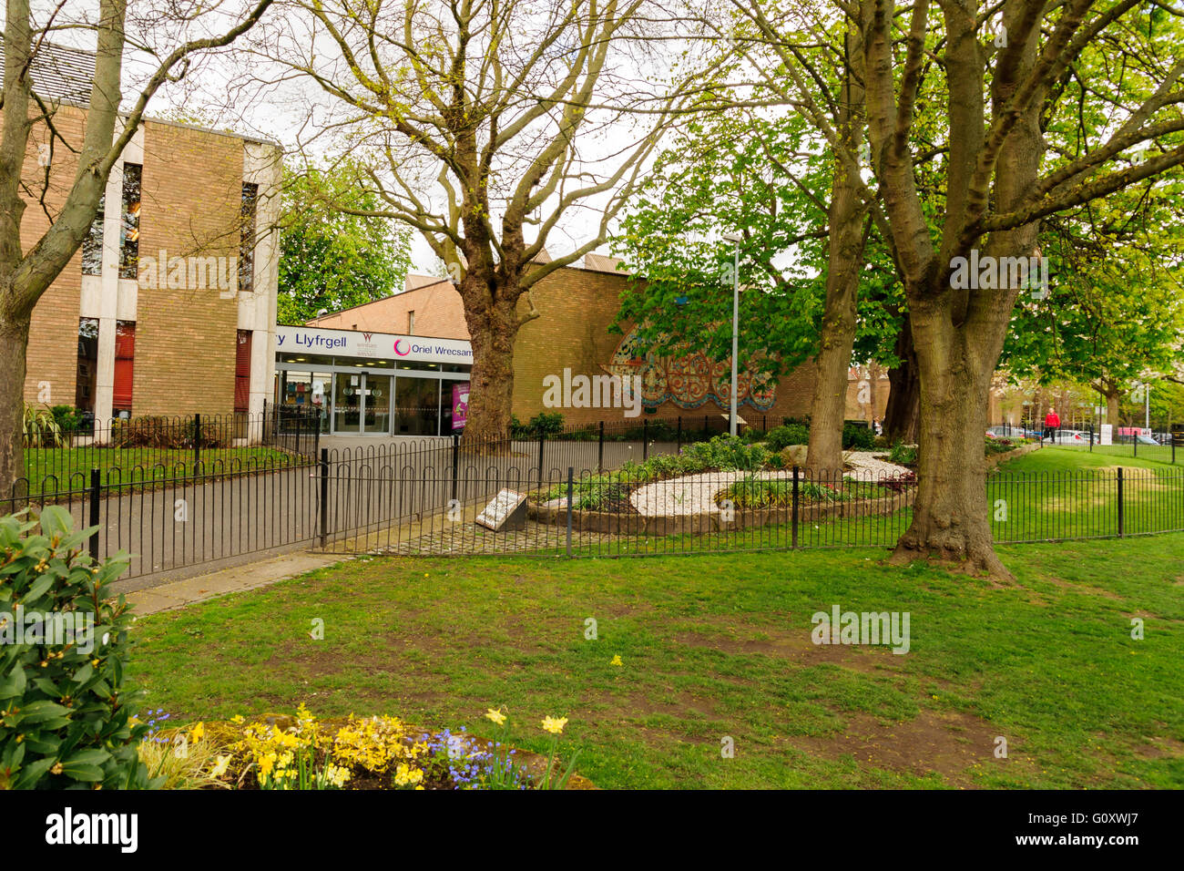 Wrexham public library and art gallery opened in 1974 it provides book lending, training venues