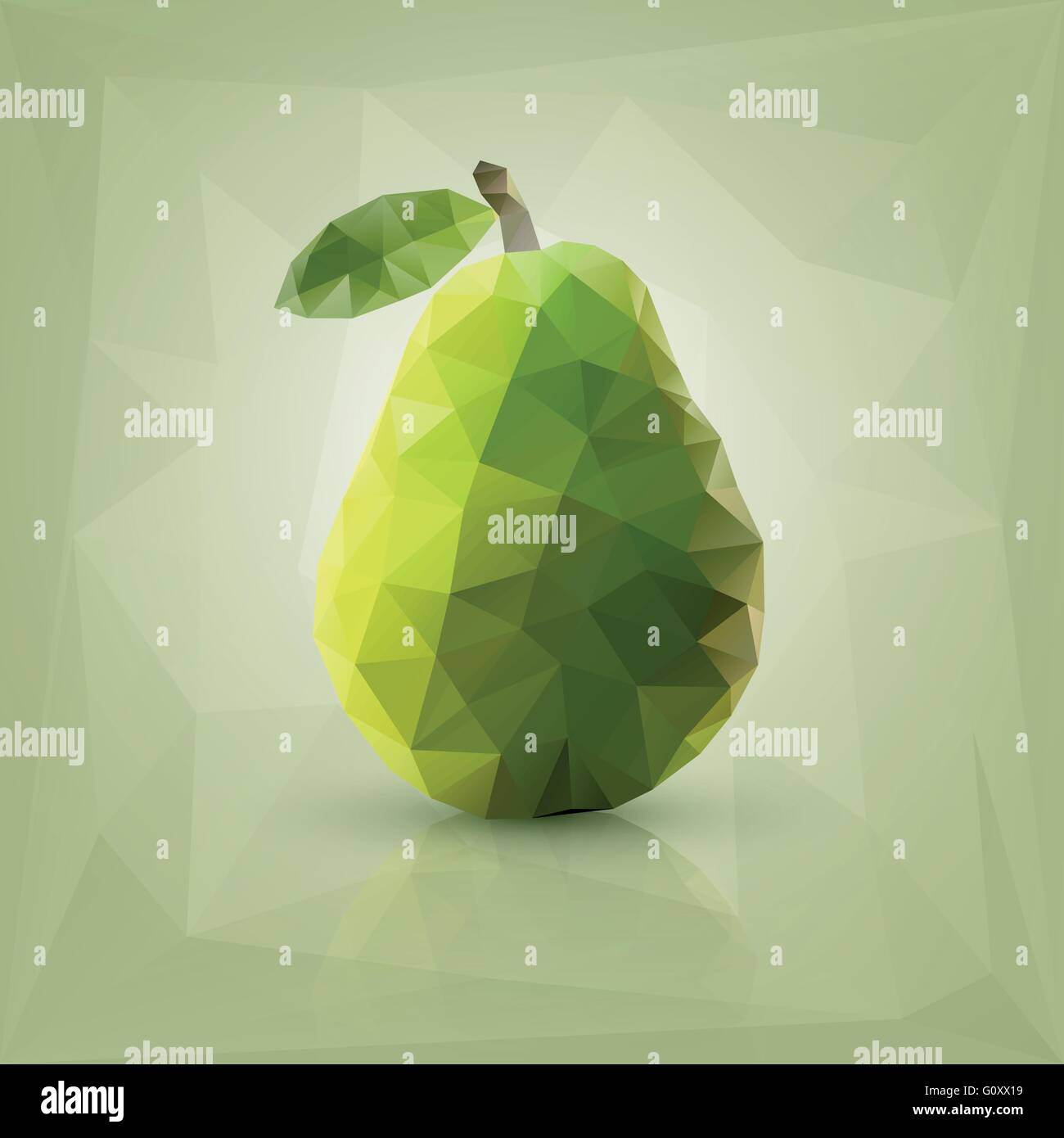 Triangle polygonal fruit illustration Stock Vector Image & Art - Alamy