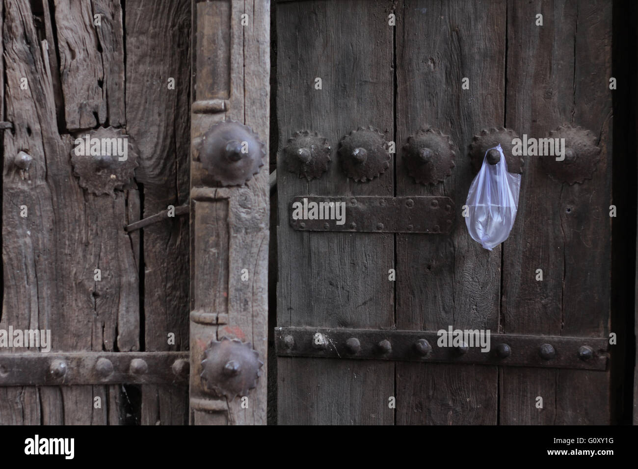 Drinking Water Temporarily Stored In A Plastic Bag Hanged In