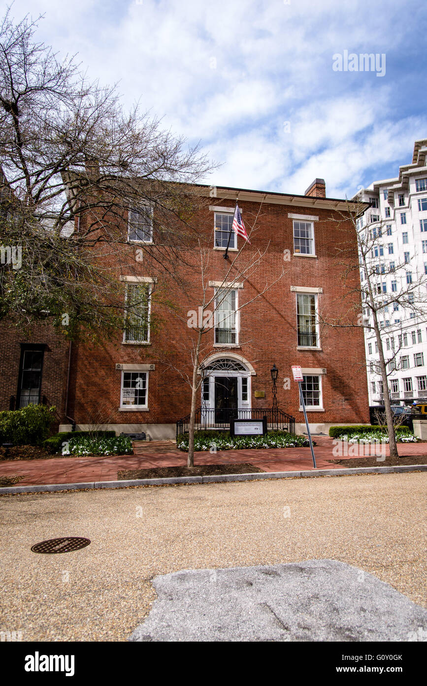 National Center for White House History, Decatur House, 748 Jackson Place, Lafayette Square, Washington DC Stock Photo