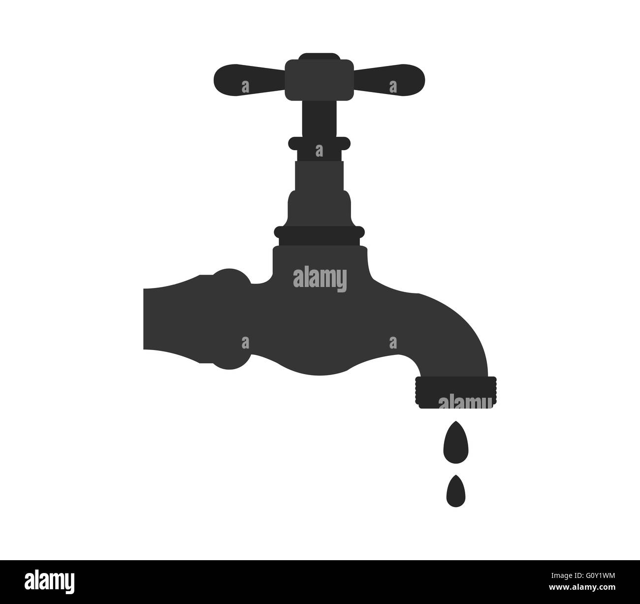 tap on white background Stock Photo - Alamy