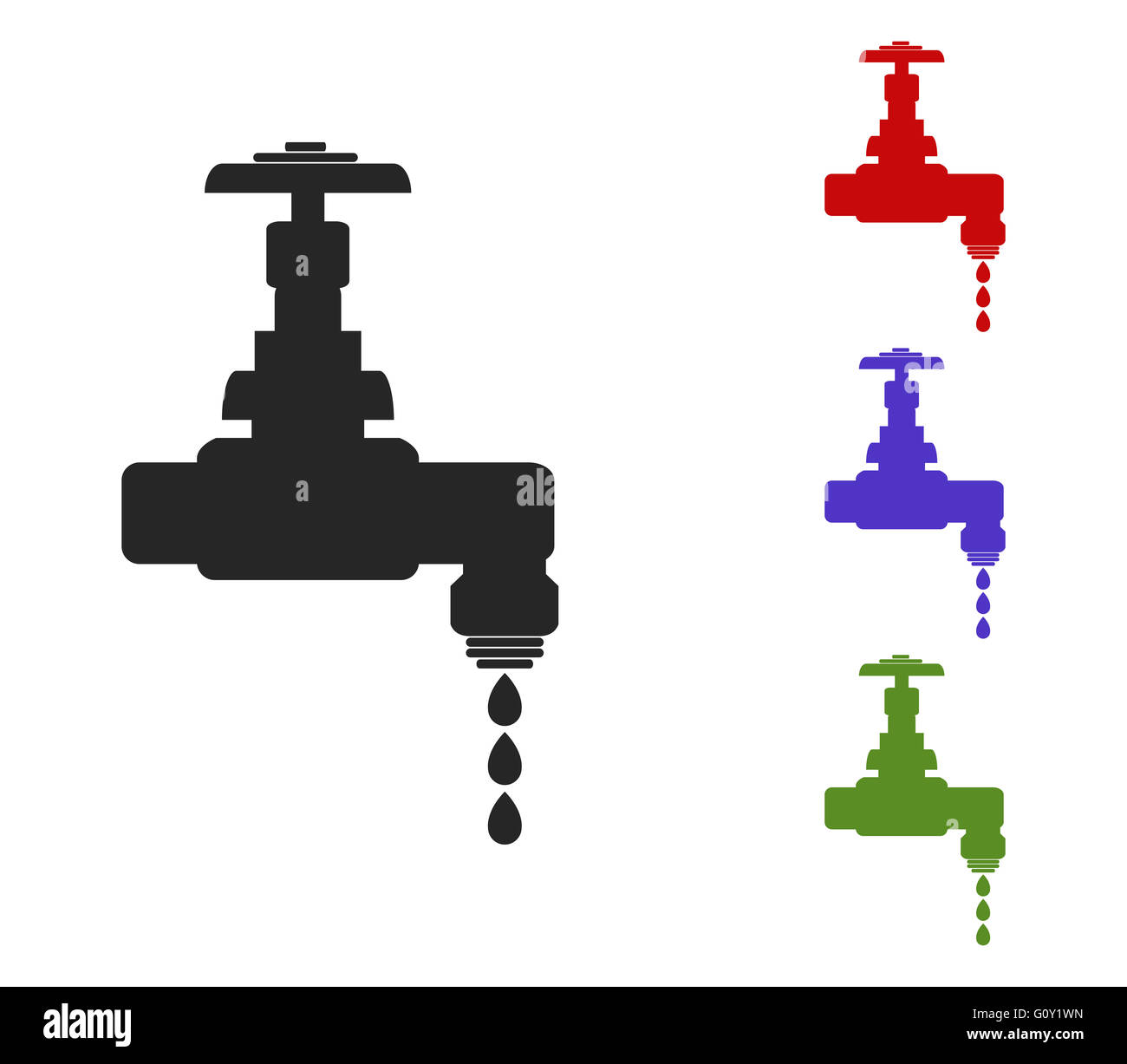 tap on white background Stock Photo - Alamy