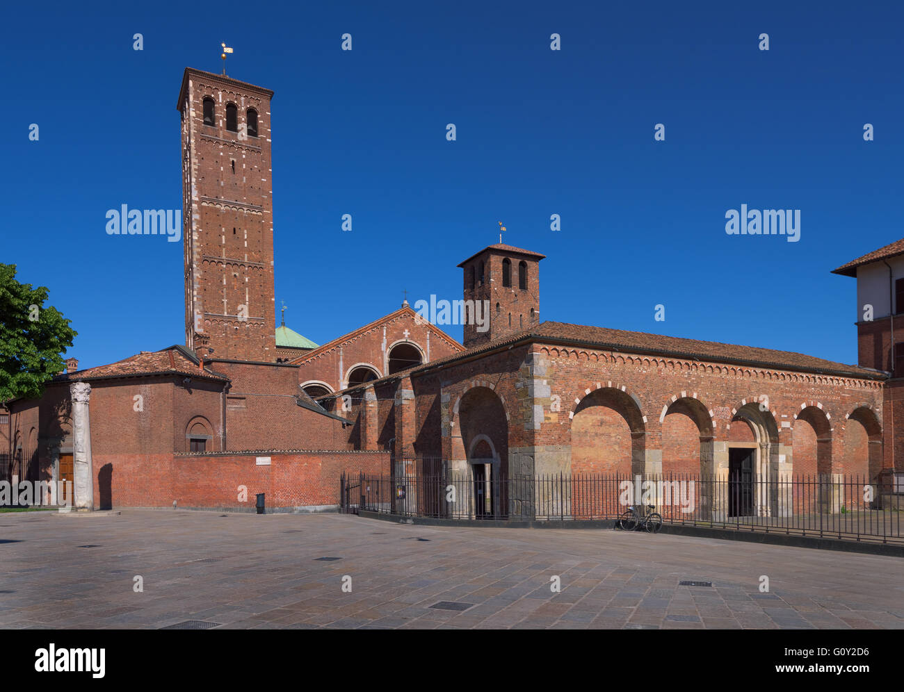 Church of Saint Ambrose, Milan, Italy Stock Photo - Alamy