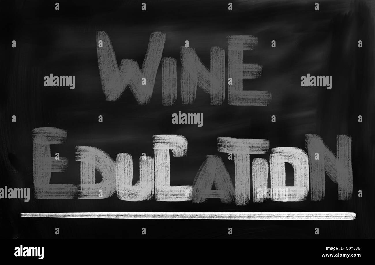 Wine Education Concept Stock Photo Alamy