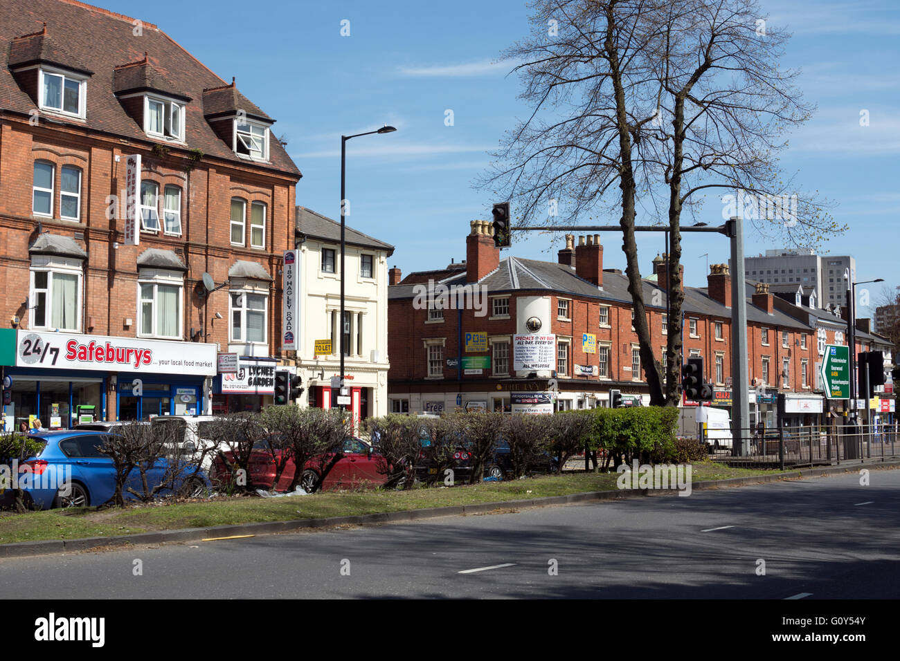 Hagley Road (A456), Birmingham, West Midlands, England, UK Stock Photo