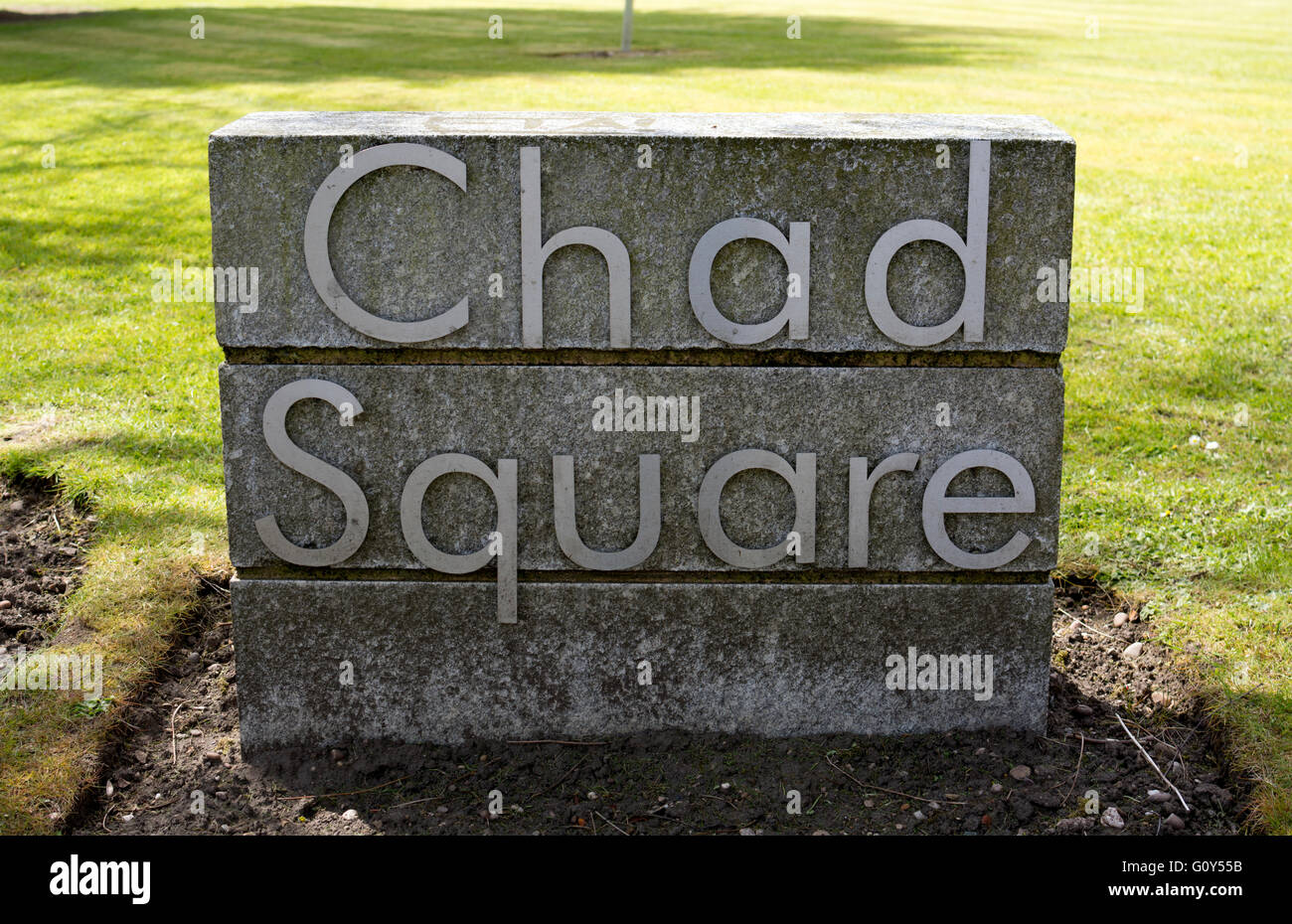 Chad Square sign, Chad Valley, Birmingham, UK Stock Photo