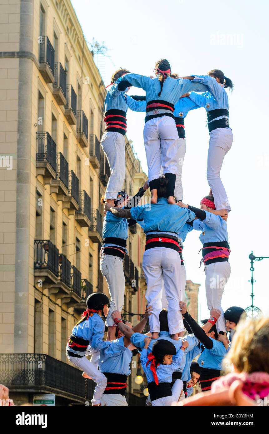 Castellers barcelona hi-res stock photography and images - Alamy