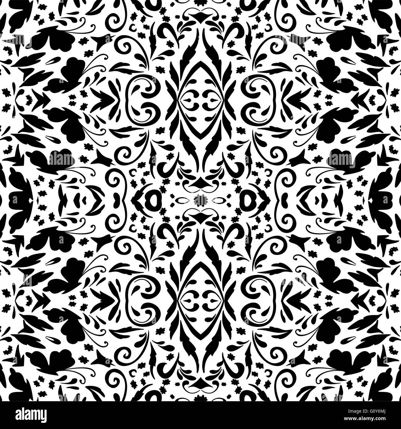 Seamless floral pattern with butterflies Stock Vector Image & Art - Alamy