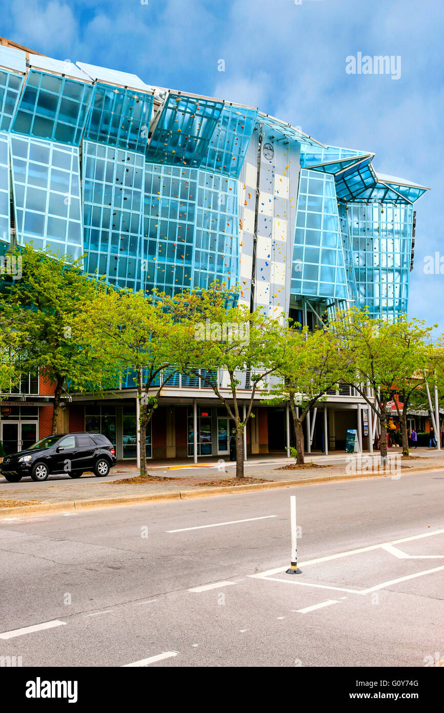 High Point climbing gym at The Block on Broad Street in downtown