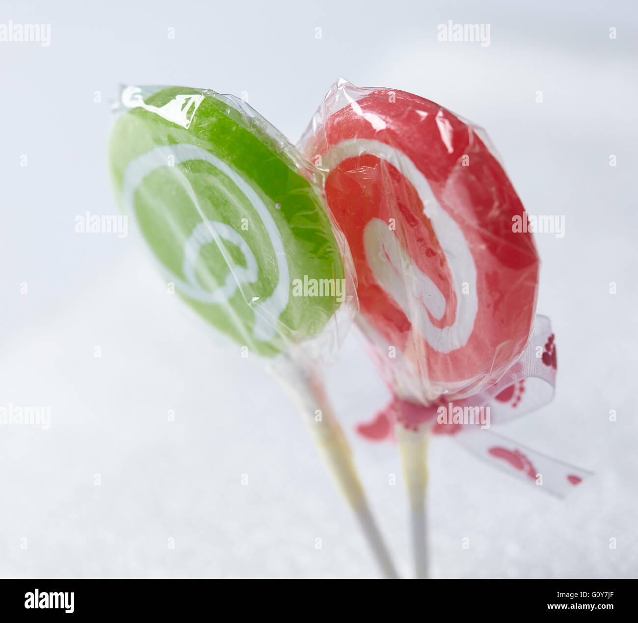 candy on a stick on a white background Stock Photo Alamy