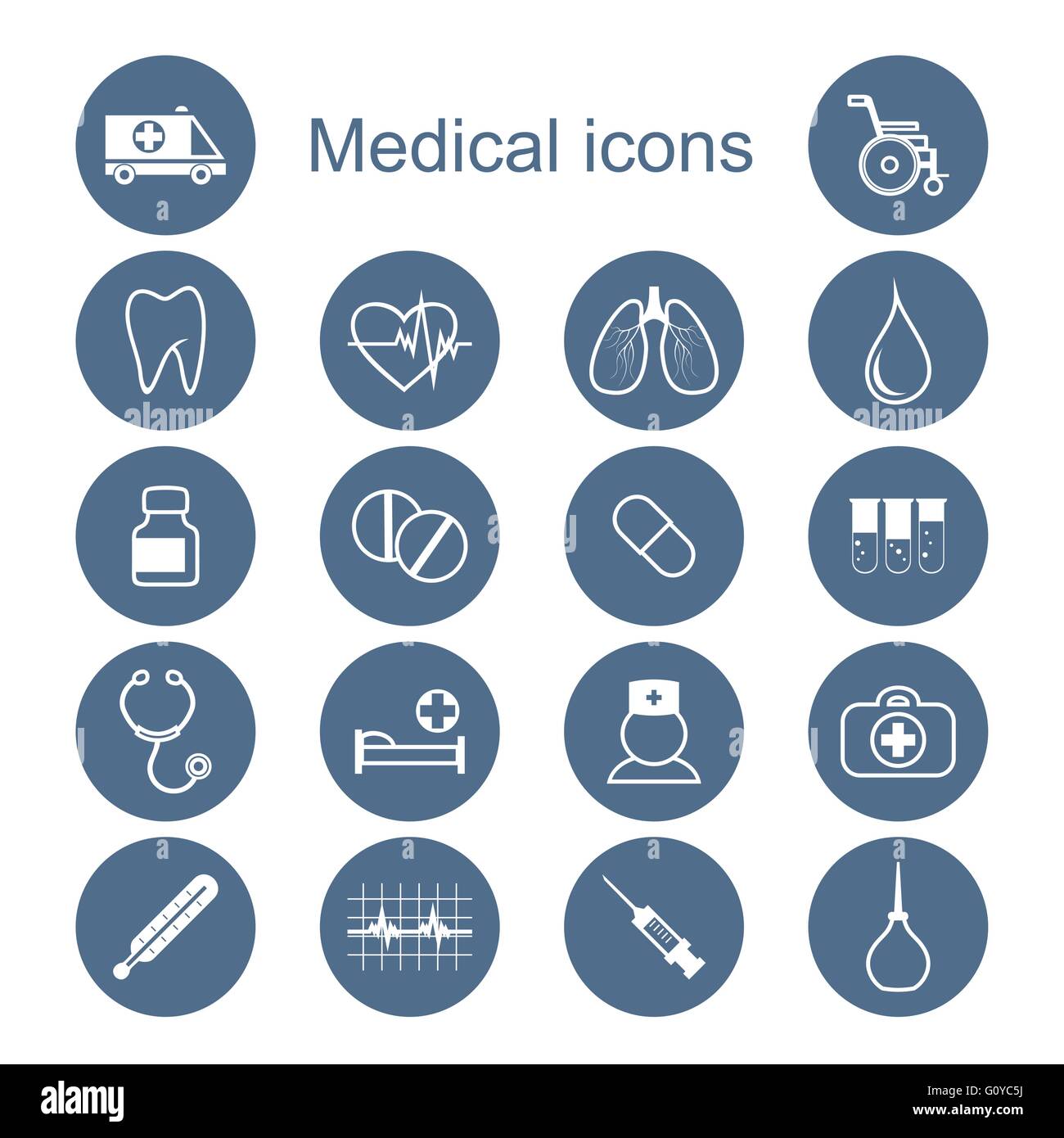 Set of medical icons Stock Vector Image & Art - Alamy