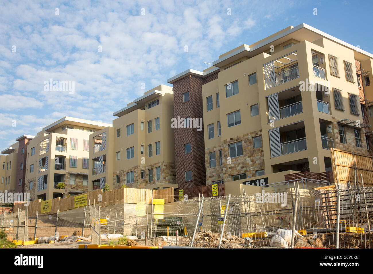 apartment buildings under construction in chatswood,Sydney,Australia
