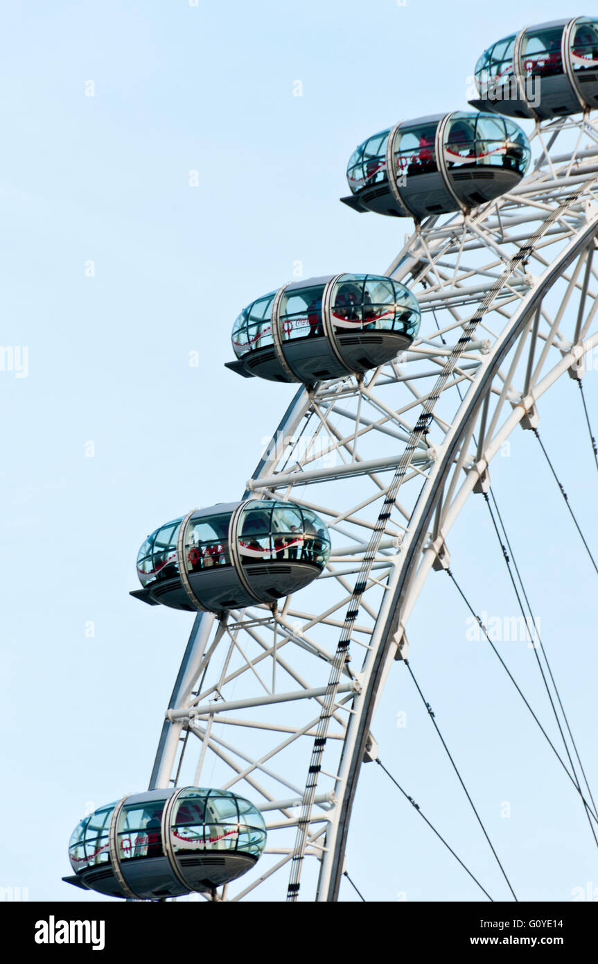 London Eye, Millennium Wheel,  England Stock Photo