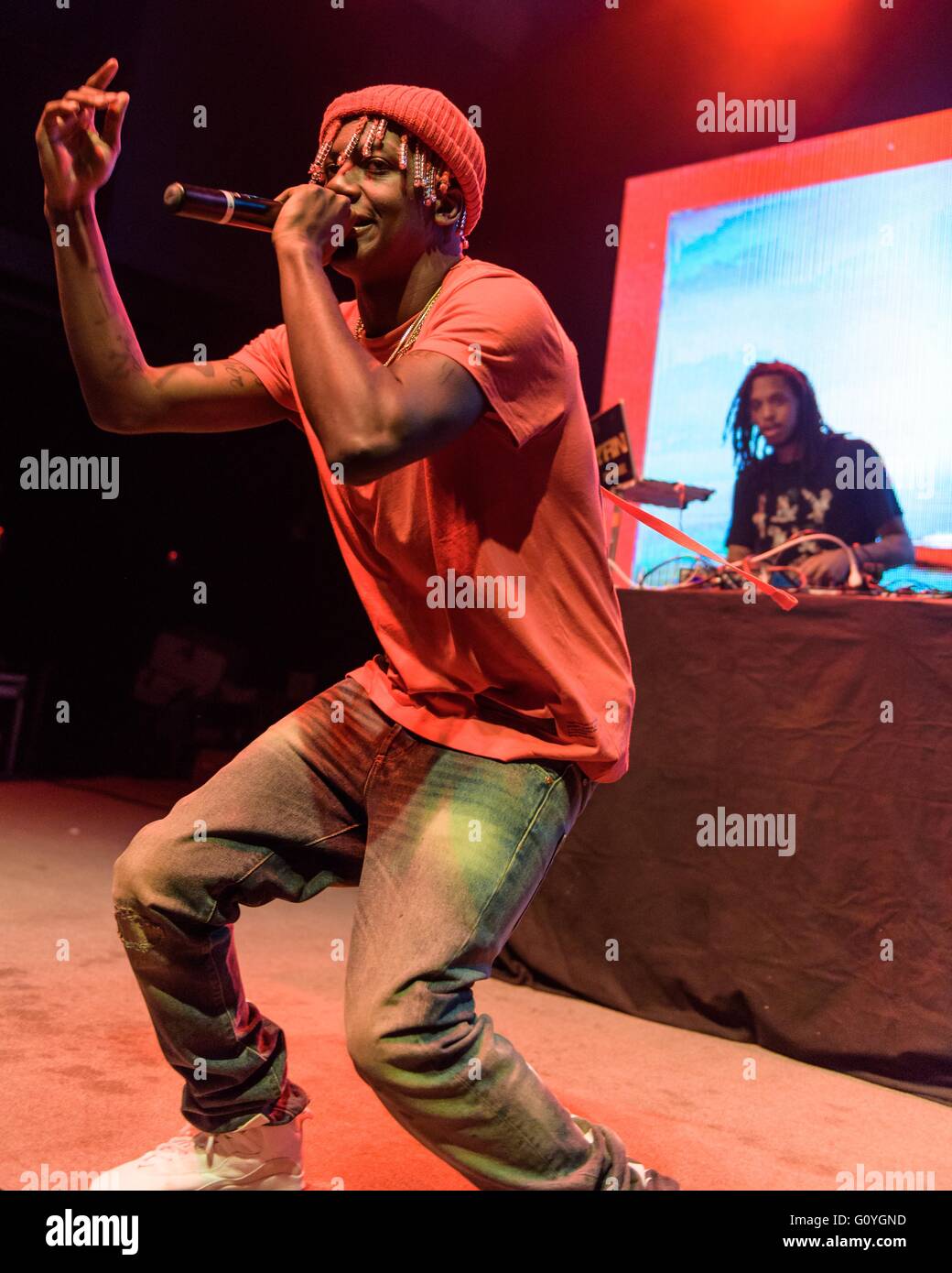 Washington, D.C, USA. 3rd May, 2016. LIL YACHTY performs at the 9:30 Club.  An up-and-coming rapper from Georgia, Lil Yachty has also served as a model  for Kanye West's Yeezy Season 3