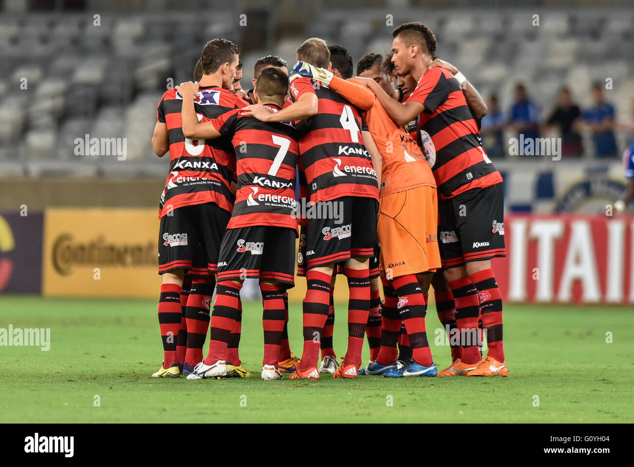Belo Horizonte Mg 05 05 16 Cruise X Campinense Campinense Players During The Match Between Cruzeiro