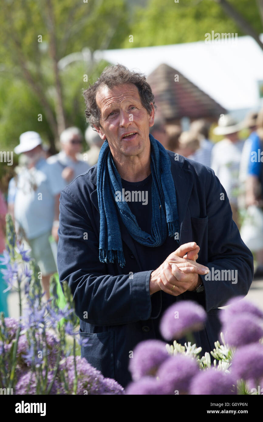Monty Don recording BBC Gardeners World at The RHS Malvern Show